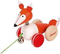 ERYI-Renard À Promener Zigolos - Jouet D'Eveil - Motricité - Bois Certifié Fsc® Et Peinture À L'Eau - Dès 1 An