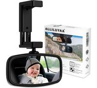 Eryi-Retroviseur Voiture Bebe, Miroir Bebe Voiture Avec Réglage Sur 360, Fabriqué En Abs, Miroirs Auto Bébés Avec Pince À Ressort Pour La Plupart Des Voitures Familiales