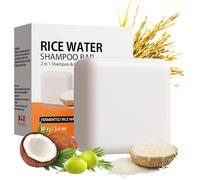Eryi-Rice Water Shampoo Bar, 2 In 1 Fermented Solid Rice Water Shampoo And Conditioner Bar For Hair Growth, Deep Cleansing And Moisturizing Dry Damaged Hair 100g