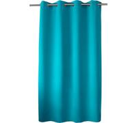 Eryi-Rideau Obscurcissant Avec ?illets Argentés, Bleu Turquoise, 140x180cm, 100% Polyester, Tissu Certifié Oeko-Tex, Collection Réglisse
