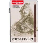 Eryi-& Rijksmuseum Set De 12 Crayons Graphites Professionnels Dans Une Boîte En Étain Pour Dessiner Et Esquisser Rembrandt Van Rijn