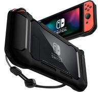 Eryi-Rugged Armor Coque Compatible Avec Nintendo Switch (2017) - Noir Mat