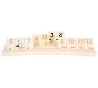 Eryi-Rummy Gold Edition En Bois, Jeu De Société En Couleurs Modernes Pour Toute La Famille, Art. 12224