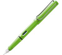 Eryi-Safari Green - Stylo Plume Avec Grip Ergonomique Et Plume Acier Poli En Taille B - Matière Plastique Robuste Asa - Avec Cartouche Bleue T 10 - Droitier
