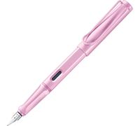 Eryi-Safari Lightrose - Stylo Plume Avec Grip Ergonomique Et Plume Acier Poli En Taille Ef - Matière Plastique Robuste Asa - Avec Cartouche T 10 Bleue - Droitier