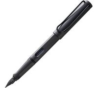 Eryi-Safari Umbra - Stylo Plume Avec Grip Ergonomique Et Plume Acier Poli En Taille B - Matière Plastique Robuste Asa - Avec Cartouche Bleue T 10 - Droitier