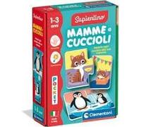 ERYI-Sapientino Baby - Mamans Et Chiots, Jeu Éducatif Pour Enfants De 1 À 3 Ans, Flashcards Pour Reconnaître Les Animaux Et Leurs Petits Avec Des Activités Amusantes Et Colorées, Langue