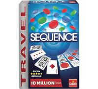 Eryi-- Sequence Travel - Jeu De Stratégie Famille Et Enfants Dès 7 Ans - Alignez Une Séquence De 4 Jetons - Idéal Format Compact Voyage - Jeu De Société Classique - De 2 À 12 Joueurs