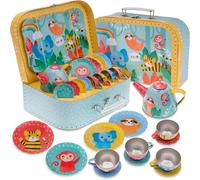 ERYI-- Service À Thé Pour Enfants, Dînette Et Son Coffret Jouet, 15 Pièces - Modèle Jungle