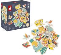 ERYI-- Set De 24 Magnets Tropicaux Tropik - Jouet D'Eveil En Bois - Jouet Magnétique - Imagination Et Motricité Fine - Certifié Fsc- Dès 2 Ans, J08274