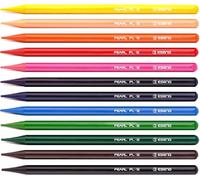 Eryi-® Set De Crayons De Couleur À Mine Solide Pearl Pl-12, Set De Crayons De Dessin 12 Couleurs, Pour Livre De Coloriage, Pour Tout Niveau D'artiste, Du Débutant Au Professionnel.