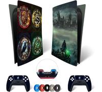 Eryi-® Set De Skin Extra-Durables En Vinyle Pour Ps5 Digital + 5 Paires De Aiming Rings Kit Autocollant Et Résistant Aux Rayures Pour Playstation 5 + 2 Controllers \U2013 Pour Hogwarts Legacy Desig