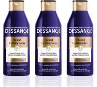 Eryi-- Shampooing Bleu Nutri-Correcteur - Pour Cheveux Blonds Colorés Ou Décolorés - Blond Californien - 250 Ml - Lot De 3