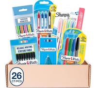 Eryi-& Sharpie Lot De 26 Stylos À Bille, Surligneurs, Crayons Mécaniques Et Ruban Correcteur Idéal Pour L'école Et Le Bureau