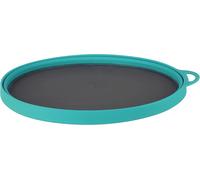 ERYI-Silicon Ellipse Plaque Flexible Pliable Et Portable Pour Camping, Voyage Et Extérieur Bleu Sarcelle