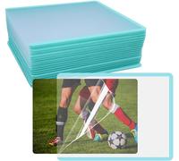 Eryi-Sleeves Protèges Cartes-20 Pièces 76 X 102mm Sleeves Transparents,Avec Film Protecteur,Pour Collectionner Les Cartes De Jeu/Basketball(Cadre Cyan)