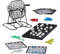 ERYI-Société Bingo Boulier En Métal Lotto Tombola Jeux De Hasard Chance Hxlxp- 20 X 17,5 X 21,5 Cm, Noir, 10021014 - Version Anglaise