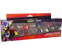 Eryi-- Sonic Prime - Lot De 4 Figurines Articulées 7,5 Cm - Collectionnez Les Personnages De Dessins Animés Et Jeux Vidéos - Jouets Pour Enfants Dès 8 Ans