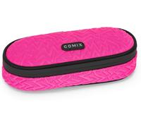 Eryi-Special Trousse Scolaire Ovale Pour Garçons Et Filles, Pour Ranger La Papeterie, Avec Compartiment Interne Avec Passants Élastiques Et Fermeture Éclair, 22x5h X9,5cm