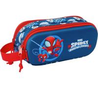 Eryi-Spidey Trousse Double 3d Pour Enfants D'âge Scolaire, Confortable Et Polyvalente, Qualité Et Résistance, 21 X 6 X 8 Cm, Bleu Marine/Rouge, Bleu Marine/Rouge, Estándar, Décontracté