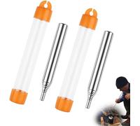 ERYI-Spitfire Soufflet De Poche,2 Pack Télescopique Tube De Soufflage Outil De Feu De Camp Soufflets D'Incendie Portables Pistolet Pour Cuisson Pique-Nique Bbq Chasse Pêche Randonnée Plein Air Campin
