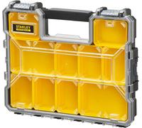 ERYI-Stanley 1-97-517 Rangement Organiseurs Et Casiers Gamme Fatmax - Etanche - Polycarbonate Incassable - 10 Compartiments Amovibles - Fermoirs Métallique Anticorrosion - Capacité 7,5Litres Multicol