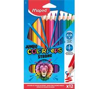 Eryi-Strong Jumbo 863312 Crayons De Couleur Ergonomiques Triangulaires Color'peps Mine Particulièrement Stable 4 Mm 12 Crayons