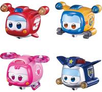 ERYI-Super Pets 4 Pack New Characters From The Orginal Series Freewheeling Light Effects With Dedicated Facial Expressions Toys For 3+ Year Old Boys Girls, Brun
