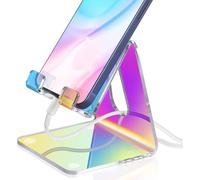 Eryi-Support De Téléphone Portable En Acrylique Irisé Antidérapant Pour Bureau, Smartphones/Tablettes Compatible Avec Iphone, Samsung Galaxy Pixel, Ipad, Téléphone À Domicile, Bureau
