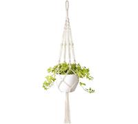 ERYI-Suspendus Corde En Coton Pour Fleur Décoration Jardin Plantes Pots, Macrame Suspension Plante Interieur Extérieur Deco Boheme, Jambes En Corde Coton Avec Frange