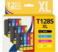 ERYI-- T1285 - Cartouches D'Encre Compatible Avec Epson T1285 Renard - Pour Epson Stylus T22 Office Bx305F Bx305Fw Sx125 Sx130 Sx230 (3 Noir / 3 Cyan / 3 Magenta / 3 Jaune)