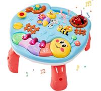 ERYI-Table Activité Bébé 1 An Jouet Musical Enfant, Table D'Activité Musicale Bebe, Jeux D'Éveil Éducatifs Cadeau Pour Filles Garçons 12 18 Mois 2 3 Ans