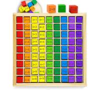 ERYI-Table De Multiplication En Boisjeu D'Exercices De Multiplication Mathématique Pour Les Enfants D'Âge Préscolaire, Les Élèves Du Primairejouets Montessori Cadeaux Pour Les Enfants De Plus De 3 An