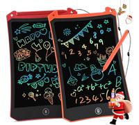 ERYI-Tablette Dessin Enfant, 8.5 Pouces Coloré Ardoise Magique, Tablette D'Écriture Lcd Jouet Avec Bouton D'Effacement Verrouillable, Éducatifs Cadeaux Jouets Enfant Pour 3 4 5 6 Ans (Lot 2)