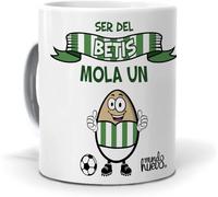 Eryi-Tasse Football Être Del Betis Mola Un ?uf Cadeau Original Pour Les Vrais Fans De Football Choses De Football Pour Enfants Cadeau Mondial Footballeur Ballon De Football Tasse En Céram