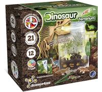 ERYI-Terrarium De Dinosaure - Écosystème Avec Jouet Dinosaure Phosphorescent Pour Enfant, Terrarium Pour Enfants + 21 Autocollants De Dinosaures, Jeux, Cadeau Pour Garçon Et Fille 6+ Ans