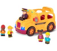 ERYI-Toys By Battat ¿ Bx1849Z Boogie Bus ¿ Autobus Scolaire Avec Passagers Et Conducteur Pour Enfants (6 Pièces) - Dès 18 Mois