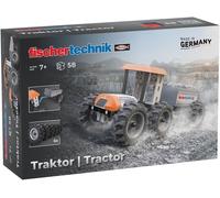 ERYI-Tractor 576107 \U2013 Jeu De Construction Éducatif, Tracteur Avec Remorque À Assembler Pour Enfants À Partir De 7 Ans, Orange