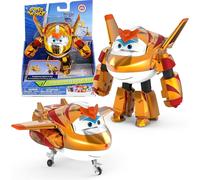 ERYI-Transforming Golden Boy, Figurine Transformable D'Environ 12.7 Cm, Jouet-Avion Et Figurine-Robot Pour Les 3+ Ans Garçons Filles, Or