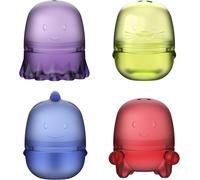 Eryi-Translucent Interchangeable Bath Toys For Baby And Toddler, Colorful Mix And Match Baby Bathtub Toys, Set Of 4