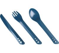 Eryi-, Travel & Outdoor Interlocking Cutlery Set Ellipse Ensemble De Couverts Emboîtables Pour Camping, Voyage Et Extérieur Mixte, Bleu Marine, Taille Unique