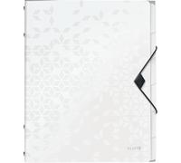 Eryi-Trieur A4, Contient Jusqu'à 200 Feuilles, Index Intégré À 6 Onglets, Fermeture Élastique, Blanc, Wow, 46330001