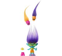 Eryi-Trolls 3, Figurine Branche Hair Pops À Fonction Avec Vêtements Amovibles, 2 Hair Pops Et Accessoires Surprises Inclus, Jouet Enfant, A Partir De 3 Ans, Hnf12