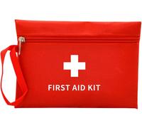 Eryi-Trousse De Secours 1 Pièce(Sac Rouge Seulement), Mini Kit De Premiers Secours Compact Et Léger Pour Voiture, Travail, Voyage, Camping, Randonnée, Trousse Premier Secours, First Aid Kit