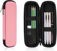 Eryi-Trousse Scolaire Eva, Trousse À Crayons Zippée Trousse À Crayons Portable Trousse À Crayons Antichoc Trousse À Crayons Rigide Pour Le Bureau Et L'école (Rose)