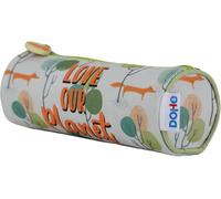 Eryi-- Trousse Scolaire Ronde - Fermeture Éclair, Licence Officielle, Polyester Résistant, 21x7,5x7,5 Cm, Matériel Scolaire - Wwf Love Our Planet