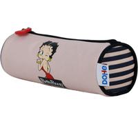 Eryi-- Trousse Scolaire Ronde - Fermeture Éclair, Licence Officielle, Polyester Résistant, 21x7,5x7,5 Cm, Matériel Scolaire - Betty Boop - Rose
