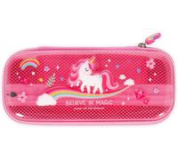 Eryi-- Trousse Wonderwow, 2 Compartiments Et Porte-Stylo Intérieur, Compartiment Intérieur Avec Tissu En Maille, Fermeture À Glissière, 23 X 11 X 5 Cm
