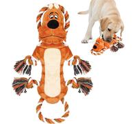 ERYI-Tug Of War Plush Dog Squeaky Jouets Avec Papier Crinkle, Corde Nouée Pour Le Nettoyage Des Dents Et L'Ennui