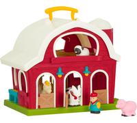 ERYI-\U2013 Classic Barn Playset \U2013 Farm Toys For Toddlers \U2013 Farm Animals \U2013 Farmer'S Barn With Carry Handle \U2013 18 Months + \U2013 Big Red Barn